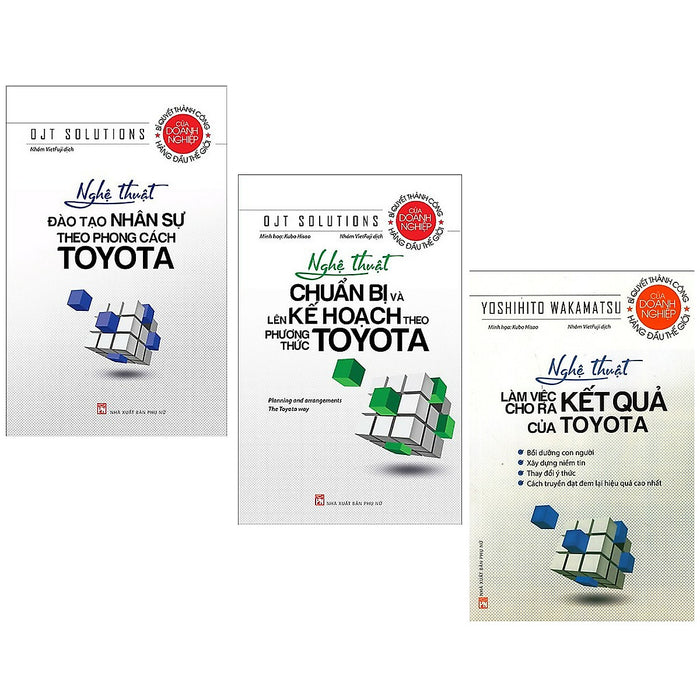 Combo Nghệ Thuật Làm Việc Hiệu Qủa:Nghệ Thuật Đào Tạo Nhân Sự Theo Phong Cách Toyota+Nghệ Thuật Chuẩn Bị Và Lên Kế Hoạch Theo Phương Thức Toyota+Nghệ Thuật Làm Việc Cho Ra Kết Quả Của Toyota