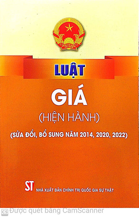 Luật Giá (Hiện Hành) (Sửa Đổi, Bổ Sung Năm 2014, 2020, 2022)