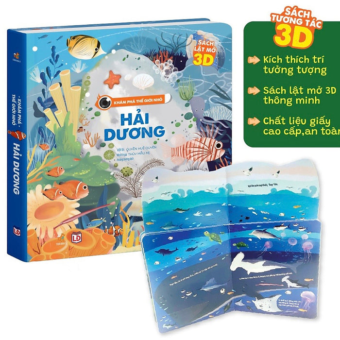 Sách Tương Tác Lật Mở 3D - Khám Phá Thế Giới Nhỏ Cho Trẻ 0 - 12 Tuổi - Nhiều Chủ Đề (Tn Books)