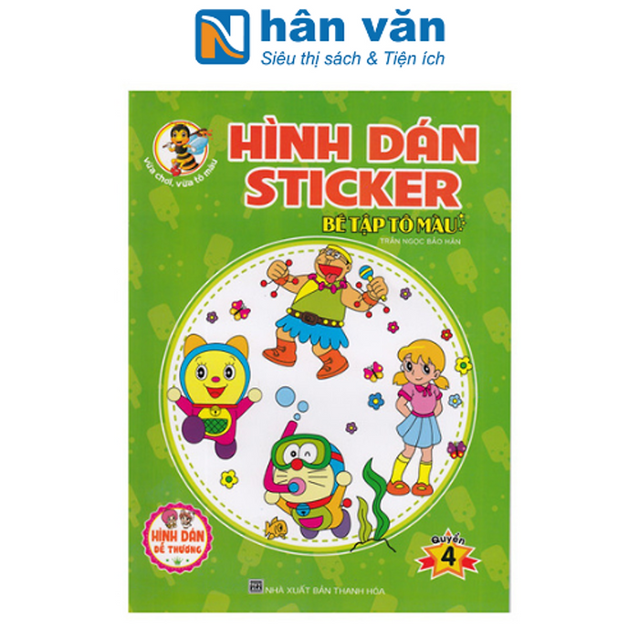 Hình Dán Sticker - Bé Tập Tô Màu - Quyển 4