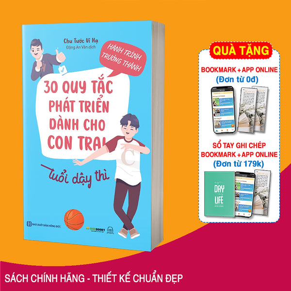 Sách Hành Trình Trưởng Thành: 30 Quy Tắc Phát Triển Dành Cho Con Trai Tuổi Dậy Thì