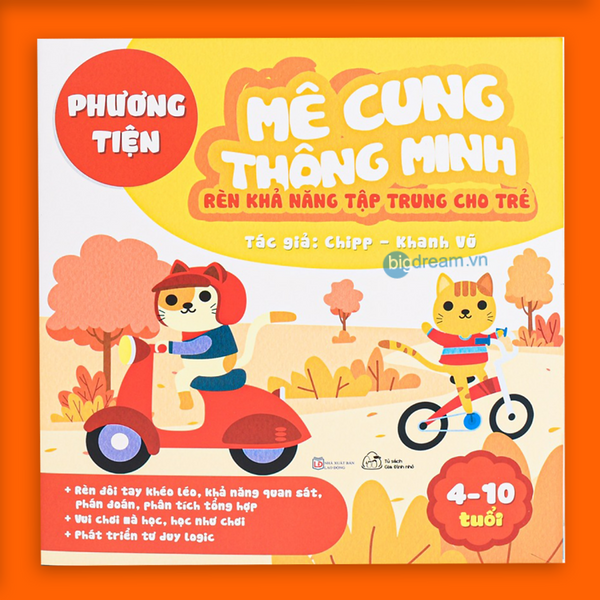 Mê Cung Thông Minh Phương Tiện Rèn Khả Năng Tập Trung Cho Trẻ 4-10 Tuổi Sách Thiếu Nhi Phát Triển Tư Duy Cho Bé