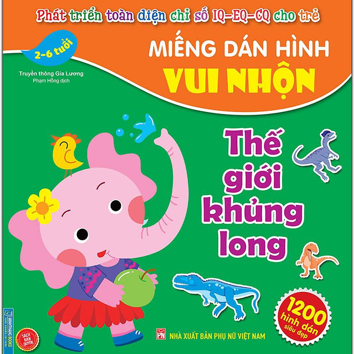 Miếng Dán Hình Vui Nhộn - Thế Giới Khủng Long