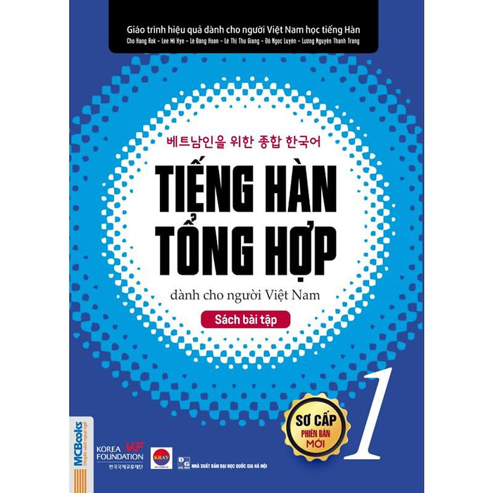 Sách Tiếng Hàn Tổng Hợp Sơ Cấp 1 Dành Cho Người Việt Nam( Sách Bài Tập)