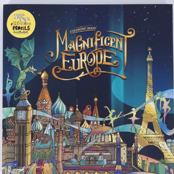 Magnificent Europe Coloring Book - Sách Tô Màu
