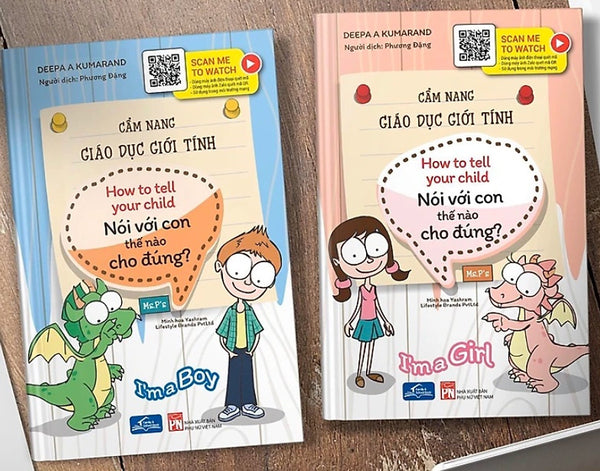 Sách - Cẩm Nang Giáo Dục Giới Tính - Nói Với Con Thế Nào Cho Đúng - I'M A Girl Và I'M A Boy (6 - 15 Tuổi)