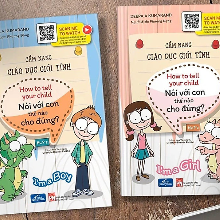 Sách - Cẩm Nang Giáo Dục Giới Tính - Nói Với Con Thế Nào Cho Đúng - I'M A Girl Và I'M A Boy (6 - 15 Tuổi)