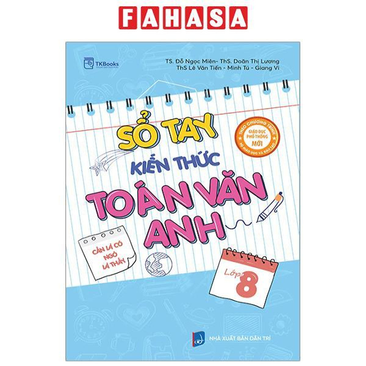 Sổ Tay Kiến Thức Toán Văn Anh Lớp 8