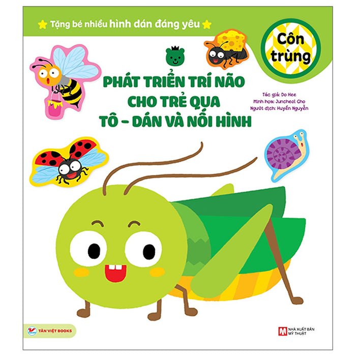 Phát Triển Trí Não Cho Trẻ Qua Tô-Dán Và Nối Hình - Côn Trùng