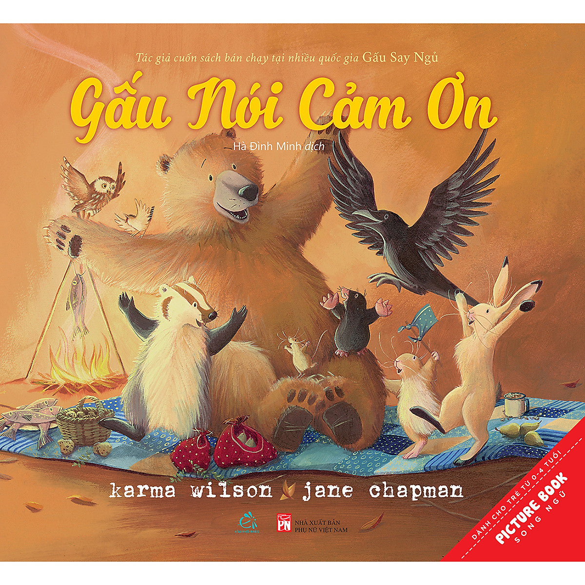 Sách Tranh Song Ngữ Gấu Nói Cảm Ơn