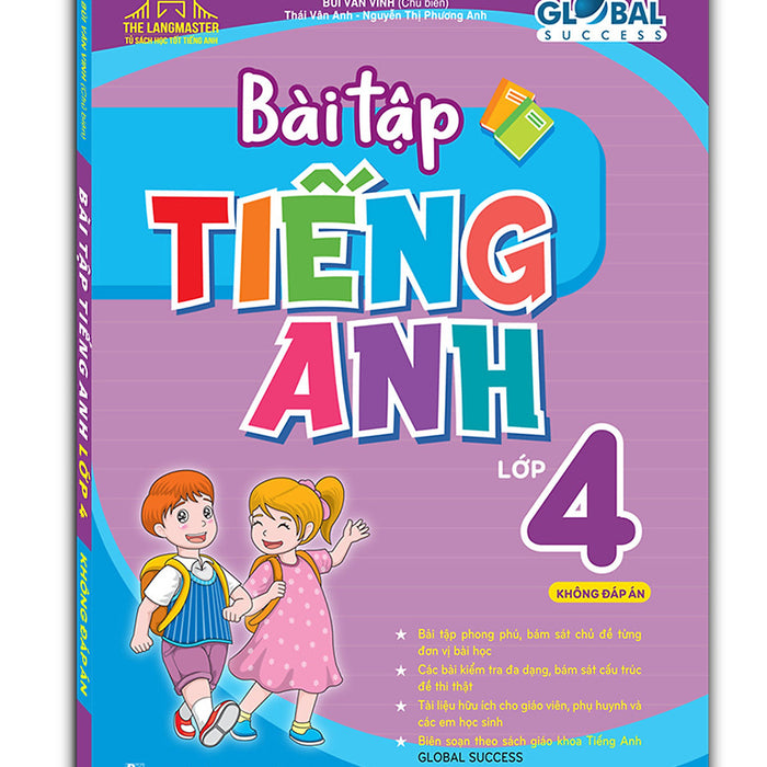 Global Success - Bài Tập Tiếng Anh Lớp 4 (Không Đáp Án)