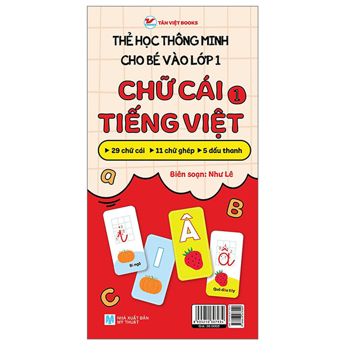 Thẻ Học Thông Minh Cho Bé Vào Lớp 1 - Chữ Cái Tiếng Việt 1