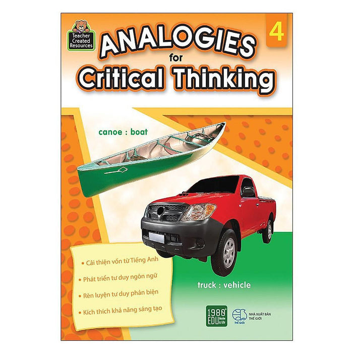 Sách - Sách Analogies For Critical Thinking (Tập 4) (Xả Kho)