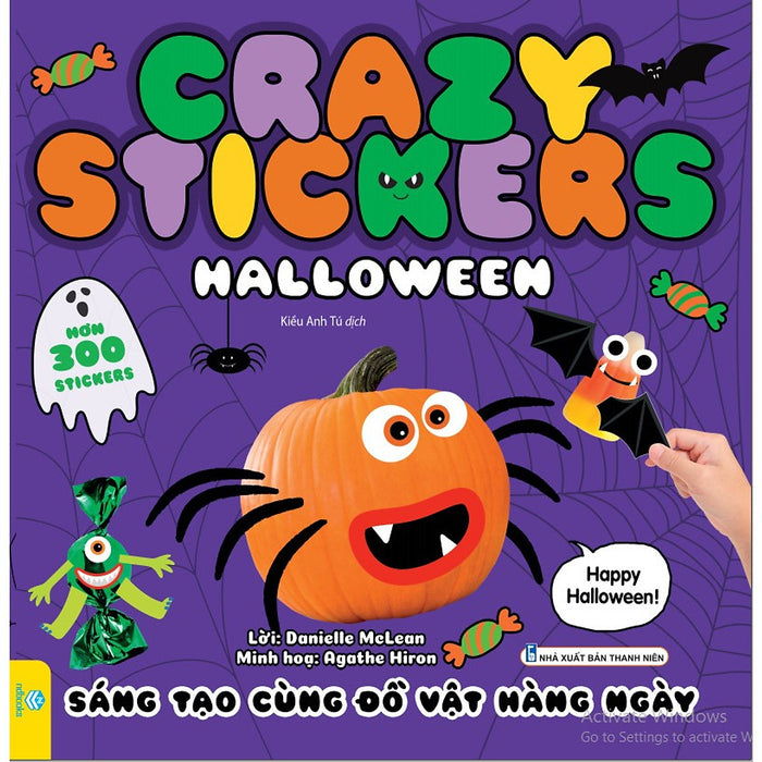 Sách - Crazy Stickers - Sáng Tạo Cùng Đồ Vật Hàng Ngày (Hơn 300 Stickers) - Ndbooks