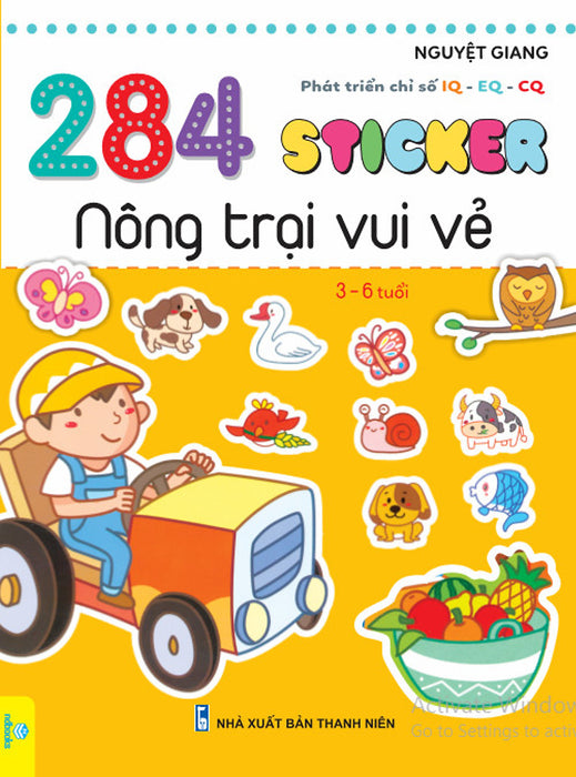 Sách - Sticker Phát Triển Chỉ Số Iq-Eq-Cq (3-6 Tuổi) - Ndbooks