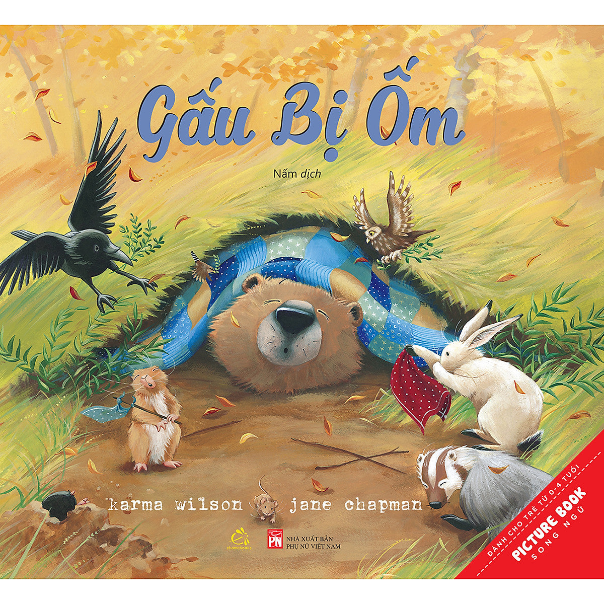 Sách Tranh Song Ngữ Gấu Bị Ốm
