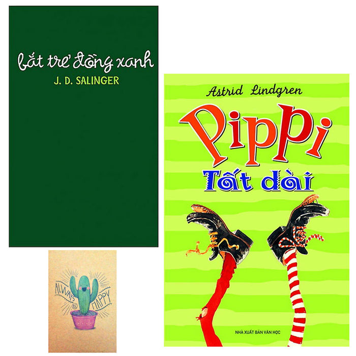 Combo Bắt Trẻ Đồng Xanh Và Pippi Tất Dài (Tặng Kèm Sổ Tay)