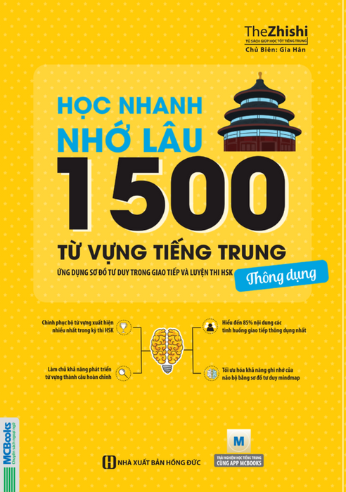 Sách - Học Nhanh Nhớ Lâu 1500 Từ Vựng Tiếng Trung Thông Dụng