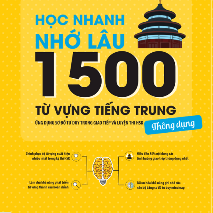 Sách - Học Nhanh Nhớ Lâu 1500 Từ Vựng Tiếng Trung Thông Dụng