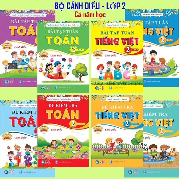 Bài Tập Tuần, Đề Kiểm Tra Toán Và Tiếng Việt Lớp 2 - Cánh Diều - Cả Năm Học