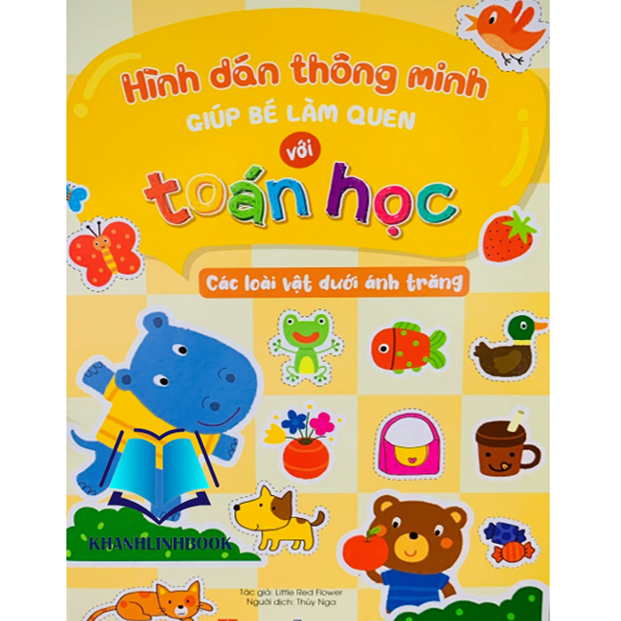 Sách Hình Dán Thông Minh Giúp Bé Làm Quen Với Toán Học - Các Loài Vật Dưới Ánh Trăng