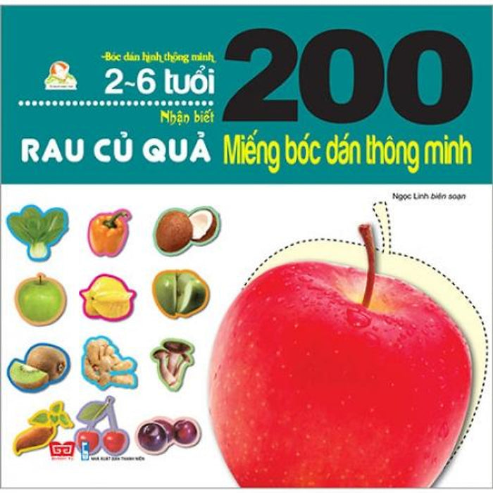 204 Miếng Bóc Dán Thông Minh - Rau Củ Quả