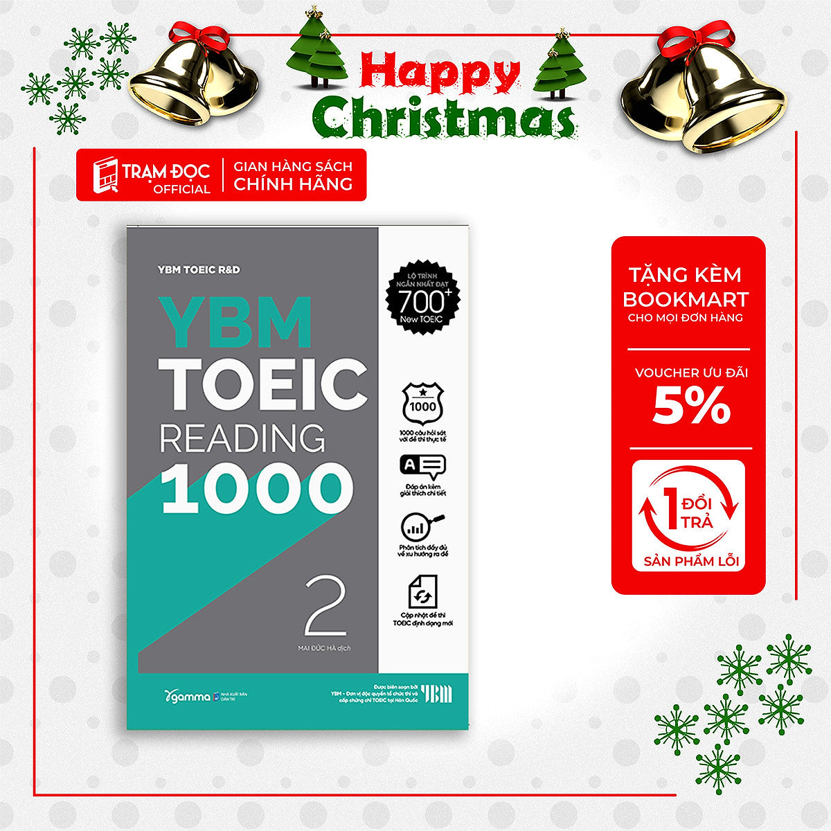 Trạm Đọc | Ybm Actual Toeic Reading 1000 - Vol 2