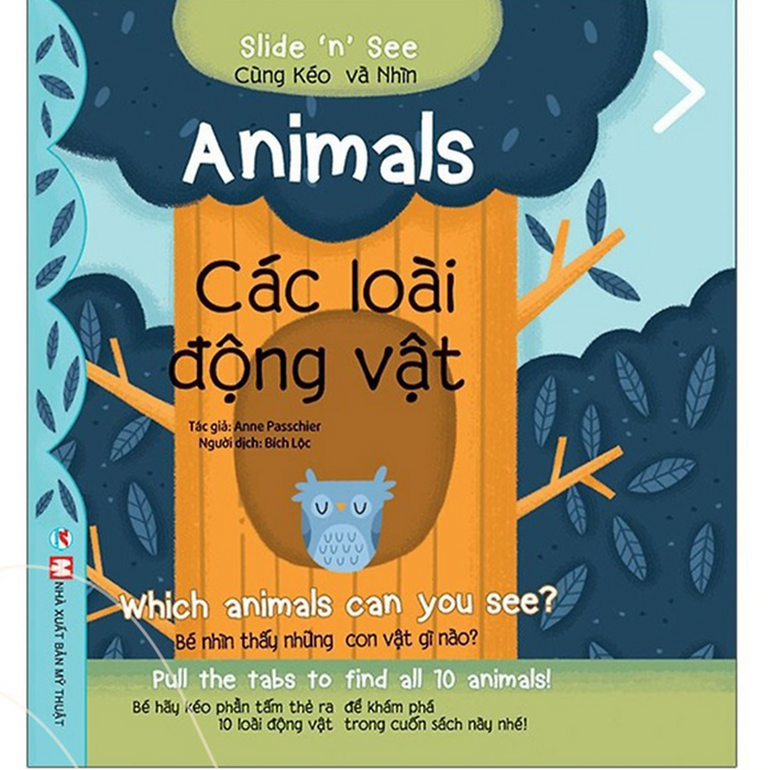 Tương Tác Song Ngữ Việt Anh Slide And See Animals: Các Loài Động Vật - Bản Quyền