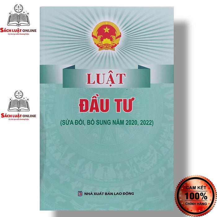 Sách - Luật Đầu Tư (Nxb Lao Động)