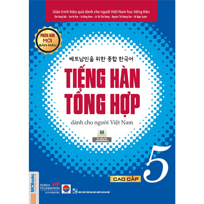 Giáo Trình Tiếng Hàn Tổng Hợp Cao Cấp 5 - Bản Màu