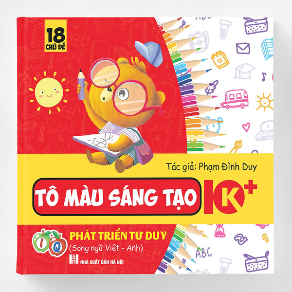 Tô Màu Sáng Tạo 10K - Phát Triển Tư Duy Iq - Song Ngữ Việt - Anh