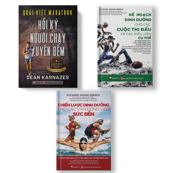 Sách Pandabooks Combo 3 Cuốn Quái Kiệt Marathone+Chiến Lược Dinh Dưỡng +Kế Hoạch Dinh Dưỡng