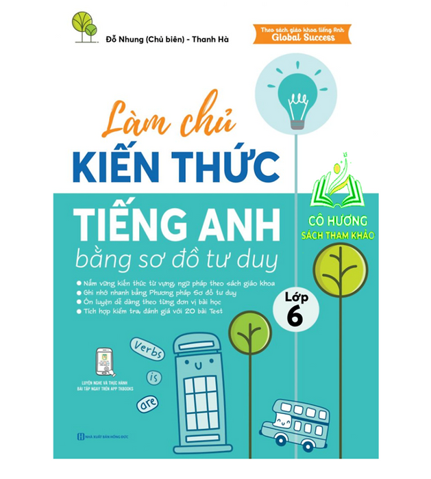 Sách - Làm Chủ Kiến Thức Tiếng Anh Bằng Sơ Đồ Tư Duy Lớp 6 - Học Kèm App - Mc