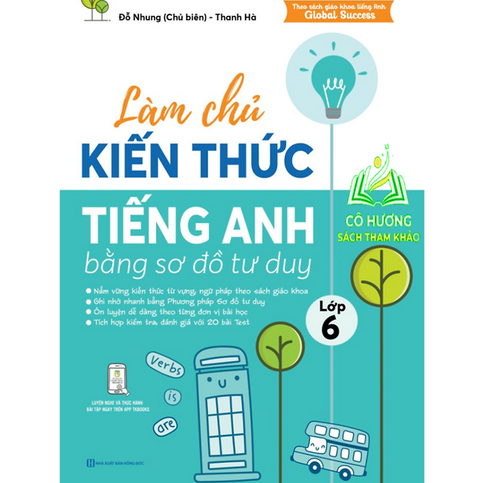 Sách - Làm Chủ Kiến Thức Tiếng Anh Bằng Sơ Đồ Tư Duy Lớp 6 - Học Kèm App - Mc