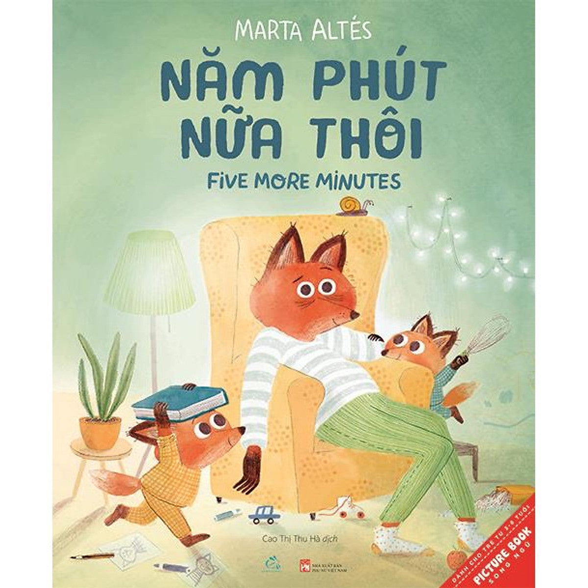 Sách Tranh Song Ngữ - Năm Phút Nữa Thôi (Dành Cho Bé 3-8 Tuổi) - Ehomebooks