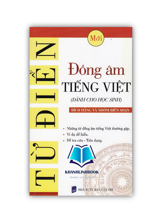 Sách - Từ Điển Đồng Âm Tiếng Việt (Dành Cho Học Sinh)