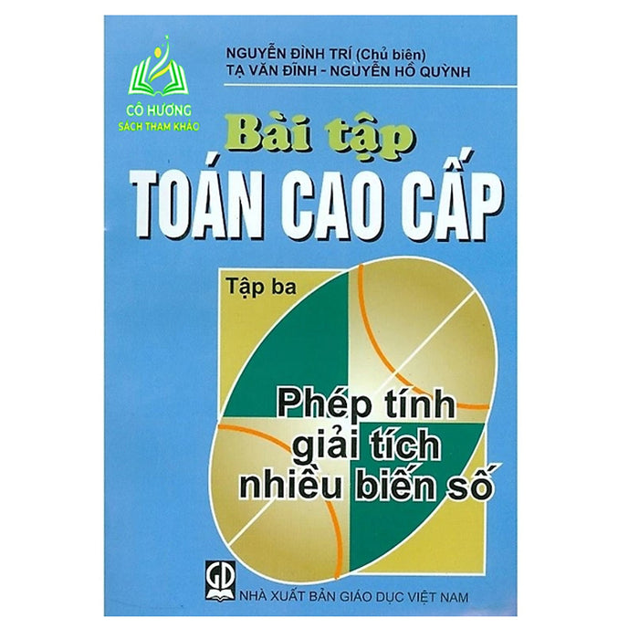 Sách - Bài Tập Toán Cao Cấp, Tập 3: Phép Tính Giải Tích Nhiều Biến Số (Dn)