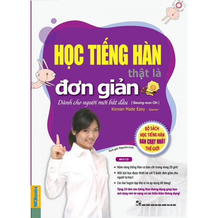 Học Tiếng Hàn Thật Là Đơn Giản Dành Cho Người Mới Bắt Đầu (Tặng Kèm Bookmark Cr)