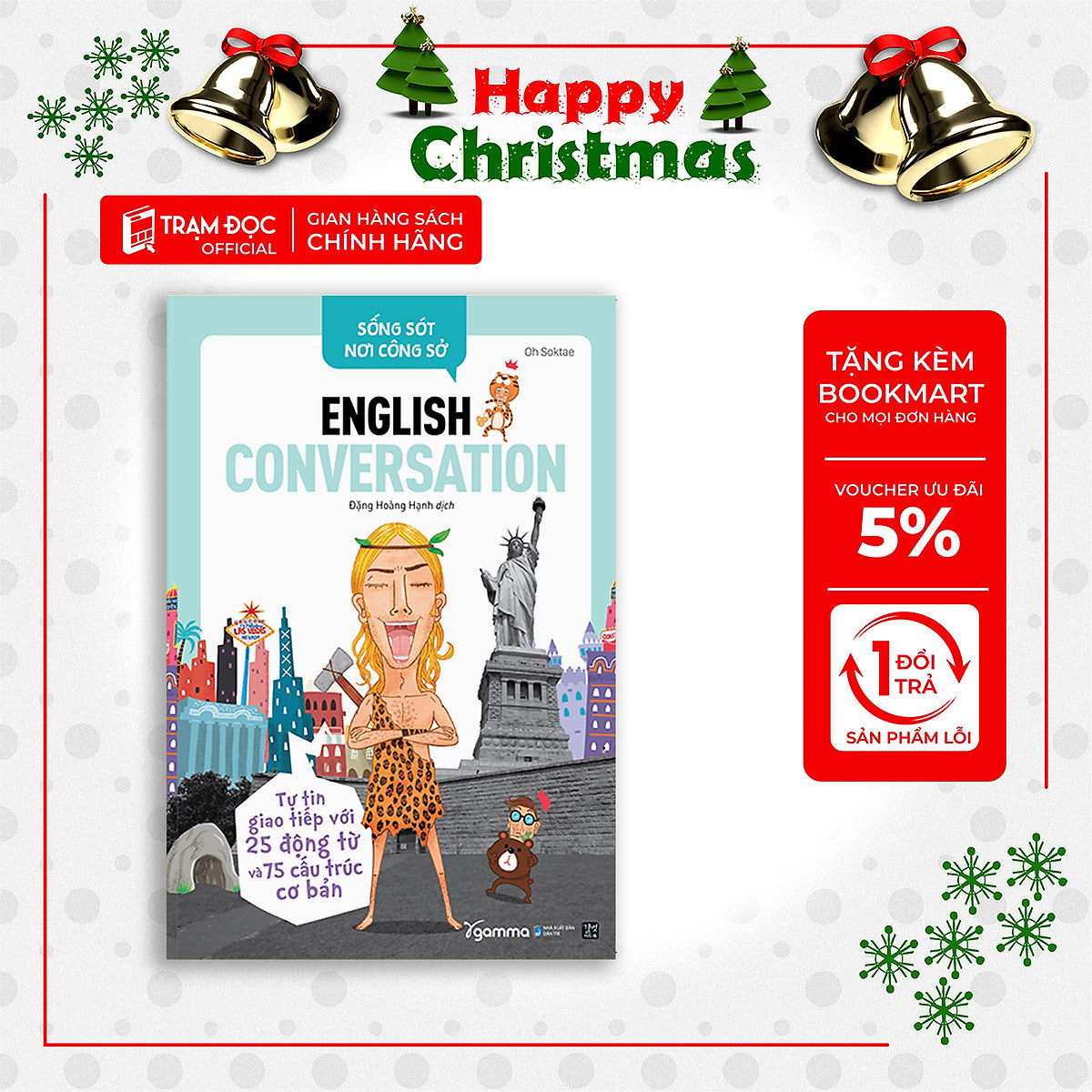 Trạm Đọc Official |  English Conversation- Tự Tin Giao Tiếp Với 25 Động Từ Và 75 Cấu Trúc Cơ Bản