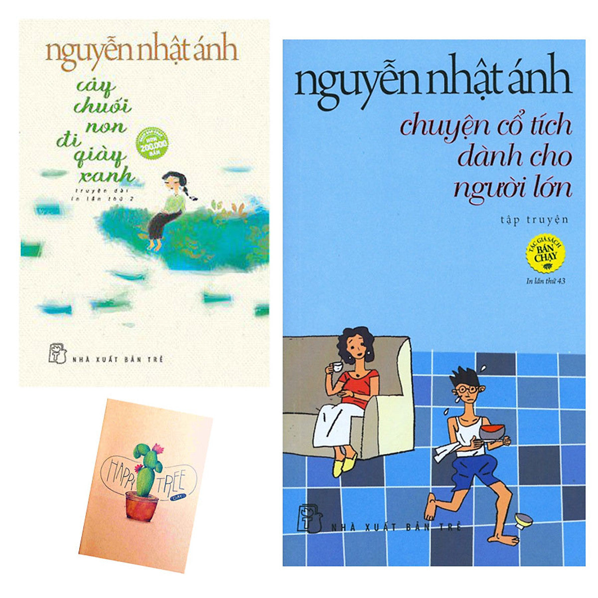 Combo Cây Chuối Non Đi Giày Xanh Và Chuyện Cổ Tích Dành Cho Người Lớn ( Tặng Kèm Sổ Tay Xương Rồng )