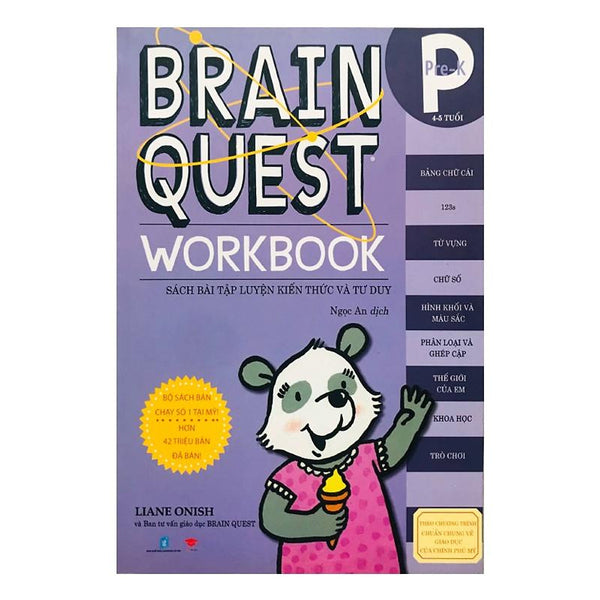 Sách Braint Quest Workbook Pre K ( 4 - 5 Tuổi )
