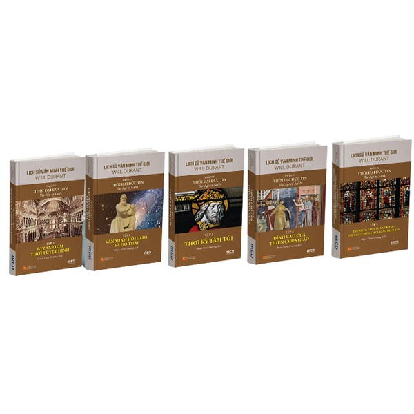 [Coupon 20K Đơn 299K] Lịch Sử Văn Minh Thế Giới - Phần Iv :Thời Đại Đức Tin (Bộ 5 Cuốn)