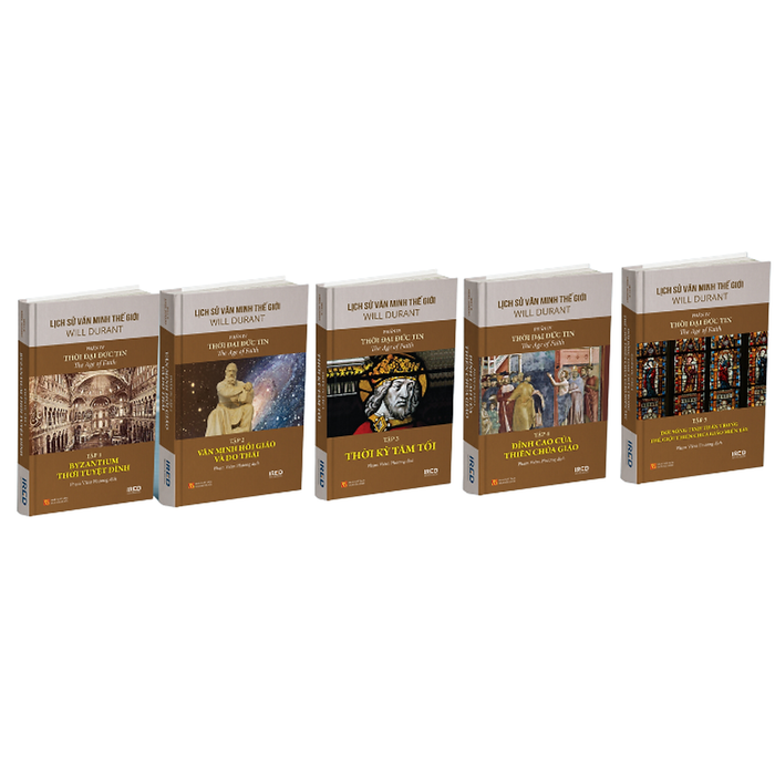 [Coupon 20K Đơn 299K] Lịch Sử Văn Minh Thế Giới - Phần Iv :Thời Đại Đức Tin (Bộ 5 Cuốn)