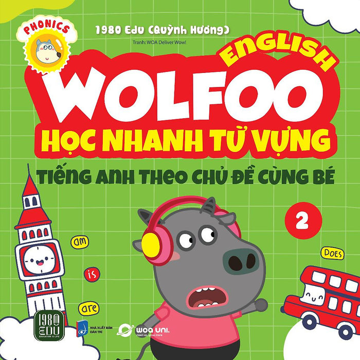 Sách - Wolfoo English – Học Nhanh Từ Vựng Tiếng Anh Theo Chủ Đề Cùng Bé 2