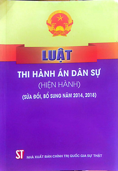 Luật Thi Hàng Án Dân Sự (Hiện Hành) (Sửa Đổi, Bổ Sung Năm 2014, 2018)