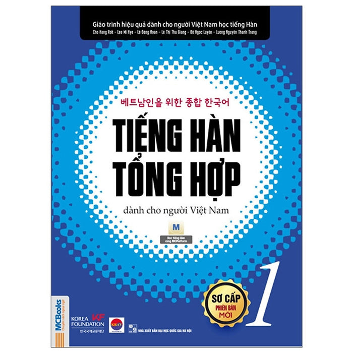Sách Tiếng Hàn Tổng Hợp Dành Cho Người Việt Nam - Sơ Cấp 1 - Bản Đen Trắng (Tặng Kèm Bộ Bookmark)