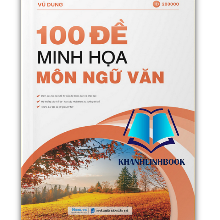 Sách - 100 Đề Minh Họa Môn Ngữ Văn (Moon)