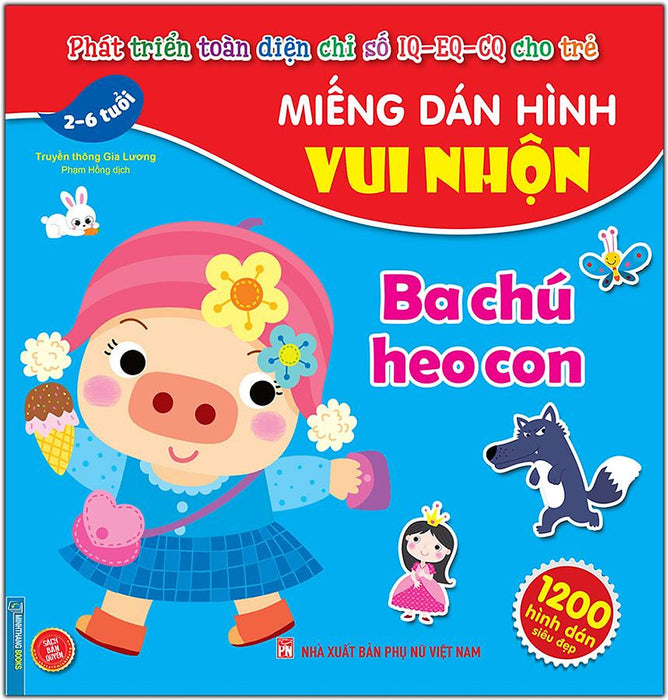 Miếng Dán Hình Vui Nhộn - Ba Chú Heo Con