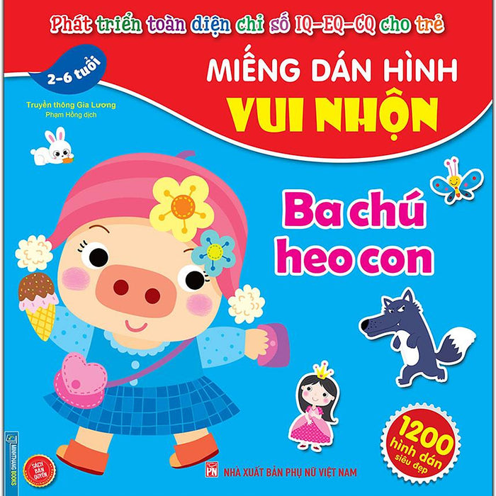 Miếng Dán Hình Vui Nhộn - Ba Chú Heo Con