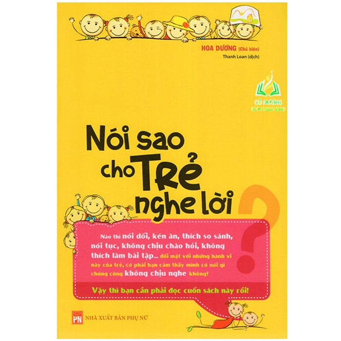 Sách- Nói Sao Cho Trẻ Nghe Lời